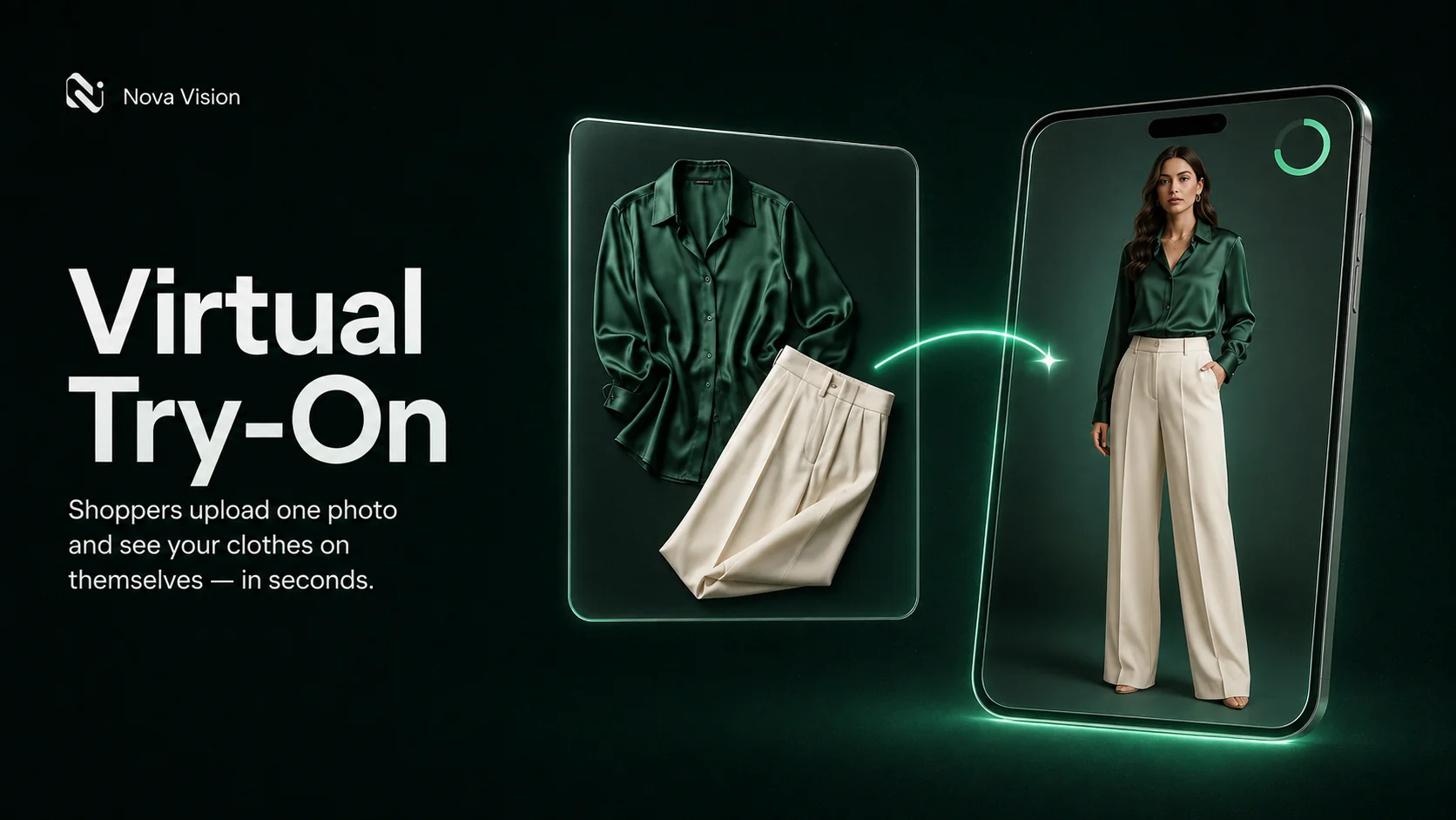 Nova Vision Virtual Try-On result